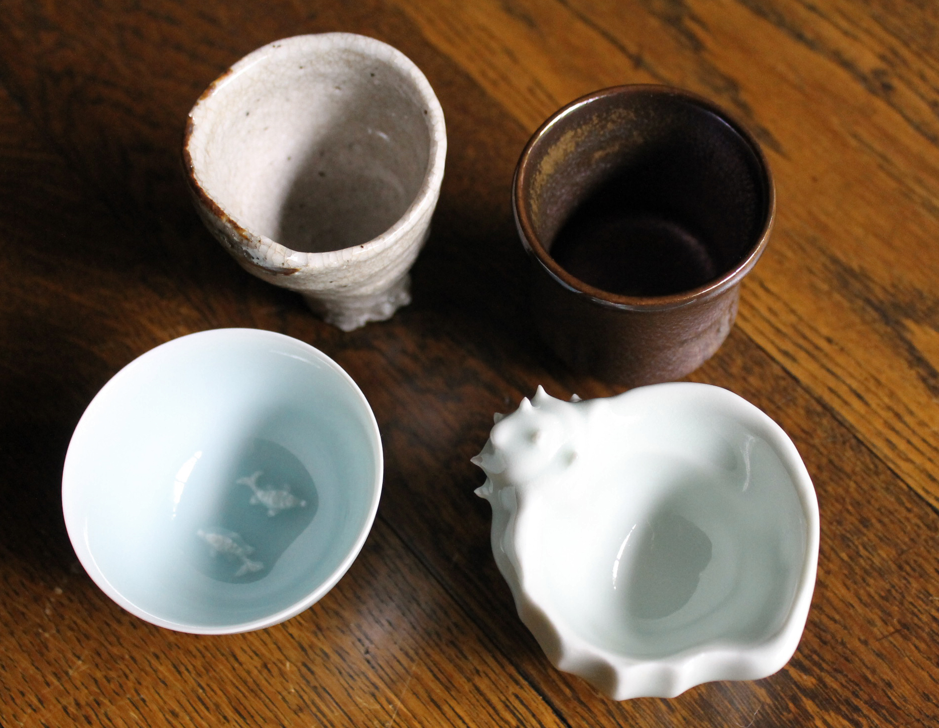 Extremely Rare Sake Set–Akiyama, Kiyomizu, Matsui, Yagi | Robert 